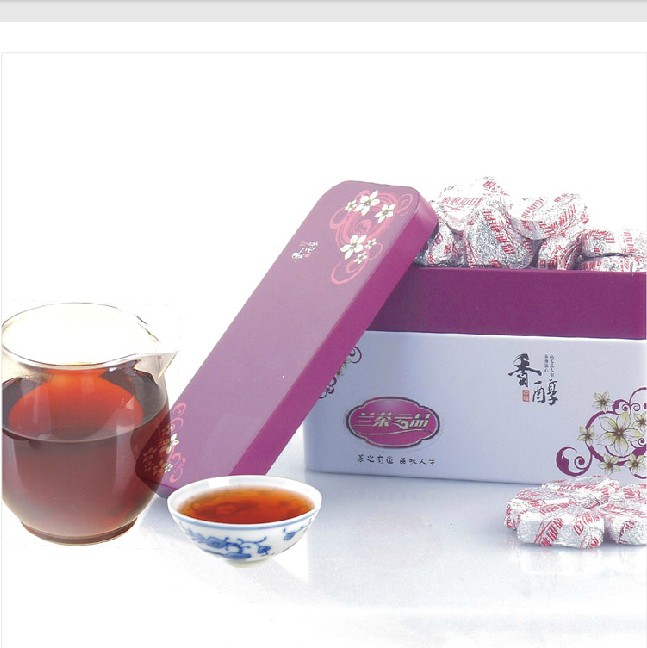 兰茶云品普洱茶心形迷你小沱茶200克熟茶2011年