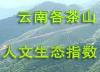 云南各茶山的人文生态指数