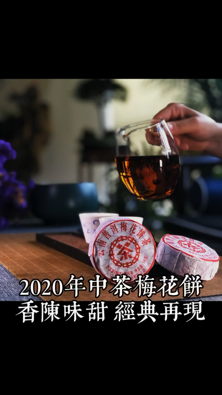 2020年中茶梅花饼：香陈味甜，经典再现